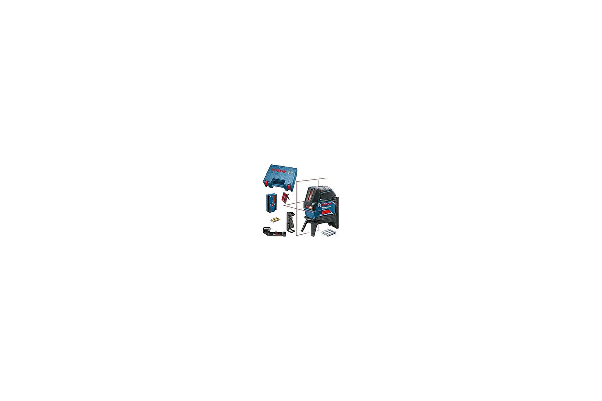 Professional Gcl 2-50 Çizgi Lazer (15M Çalışma Alanı [Alıcı Ile 50 M], 3 X Aa Pil, Ip 54 Toza Karşı