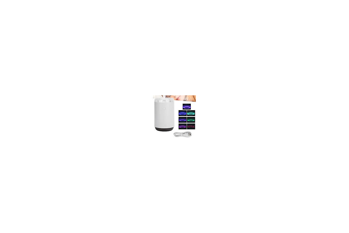 Rgb Işıklı Taşınabilir 255ml Hava Ortam Nemlendirici, Odaları İçin İdeal Yedek Filtreli