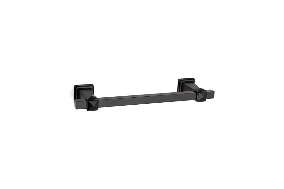 System 50 cm çekme/sürgü kapı kolu siyah renk