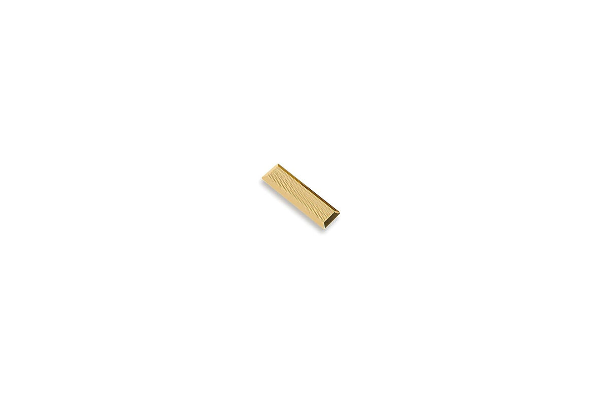System 9012 Line-Çizgili Kulp Altın Renk Tek Adet 64 Mm