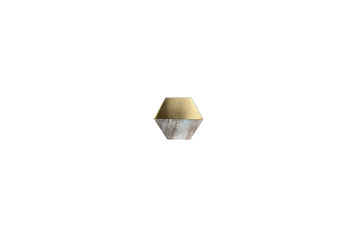 Çap 35Mm X 40Mm Kum/Mat Sari Düğme Kulp/Doğal Taş
