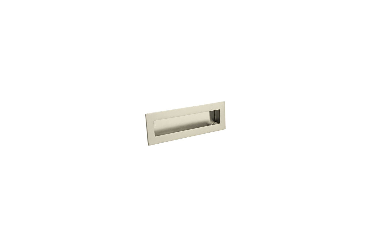 System 128 mm saten rengi gömme Kulp