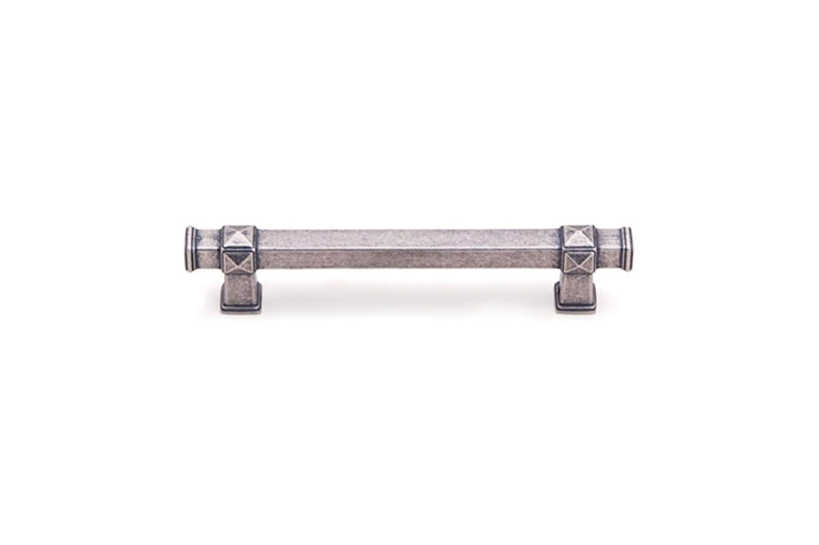 System Antik Gümüş Rengi 128 Mm Klasik Kulp