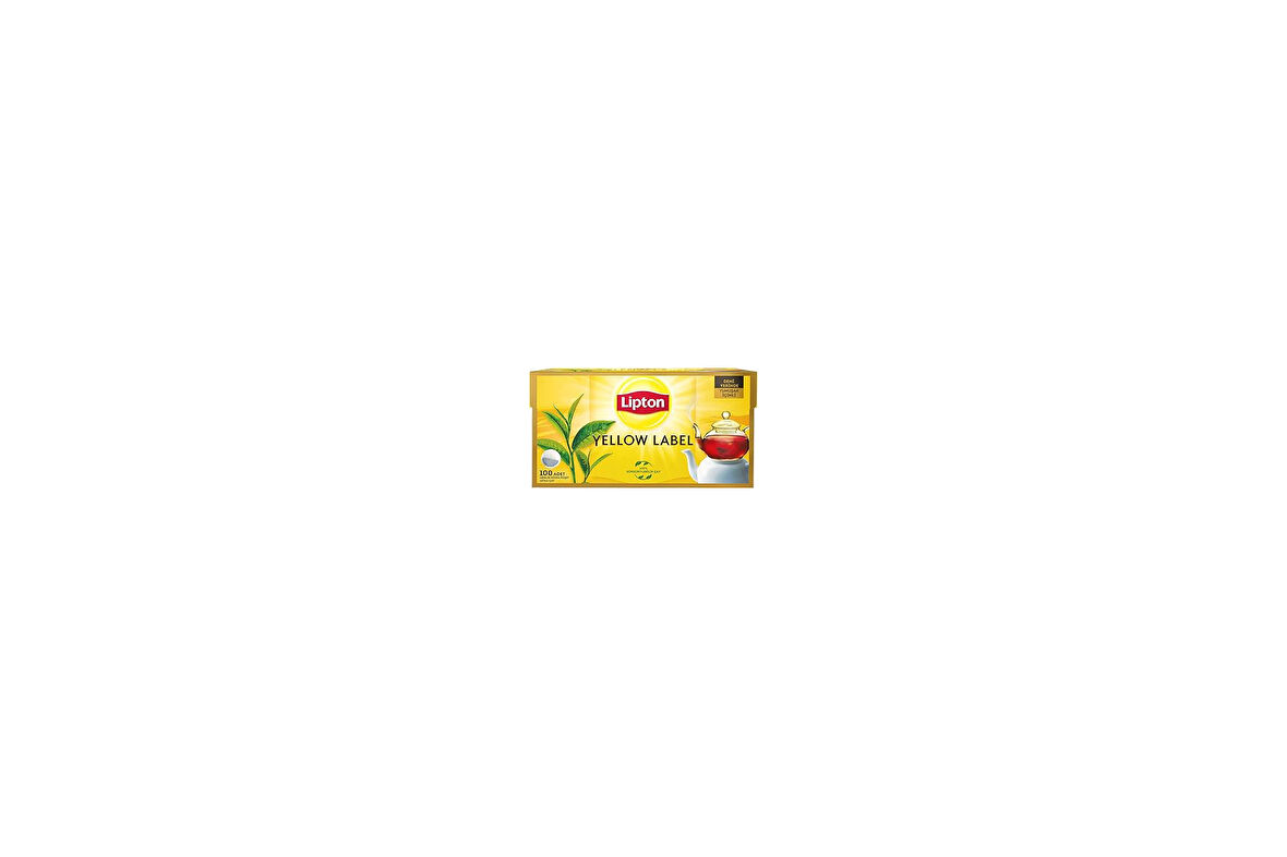 Lipton Yellow Label Demlik Poşet Siyah Çay 100'lü Paket