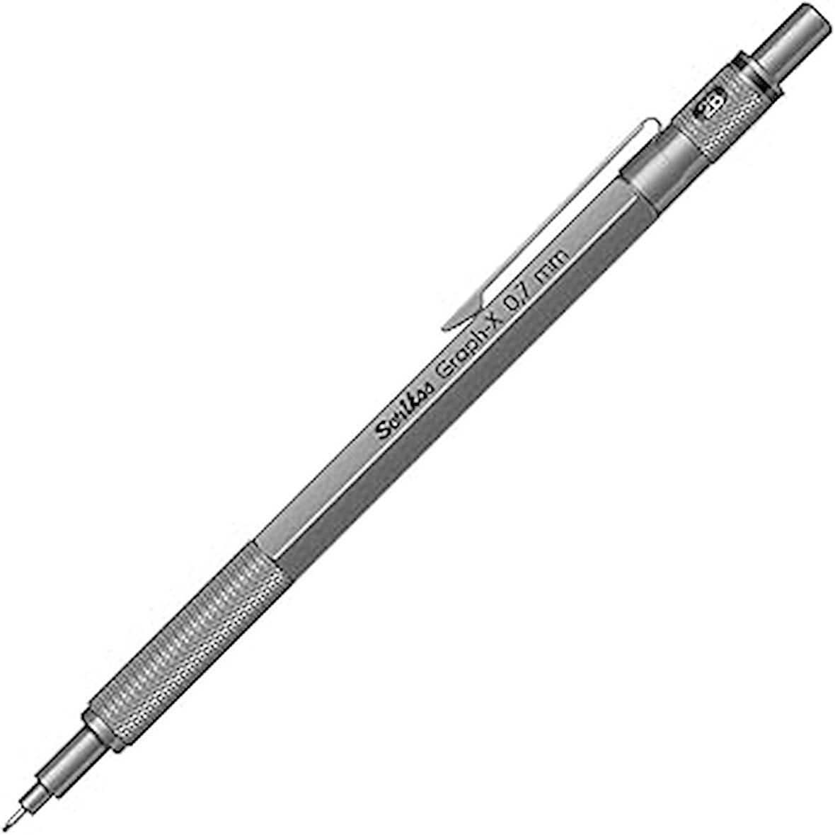 Scrikss Office Graphx Mekanik Kurşun Kalem Kurşun Gri 0.7 Mm