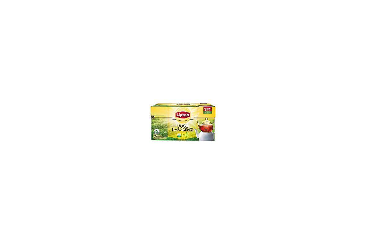 Lipton Doğu Karadeniz Demlik Süzen Poşet Bergamot Aromalı Siyah Çay 100'lü Paket