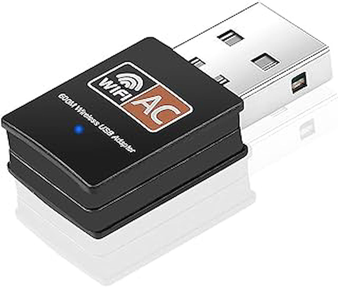 ElecMoga WiFi adaptörü, USB WiFi Dongle 600 Mbps 2.4/5 GHz kablosuz ağ için mini adaptör, Windows 10/8 / 7 / Vista/XP / 2000, Mac OS X 10.4-10.15