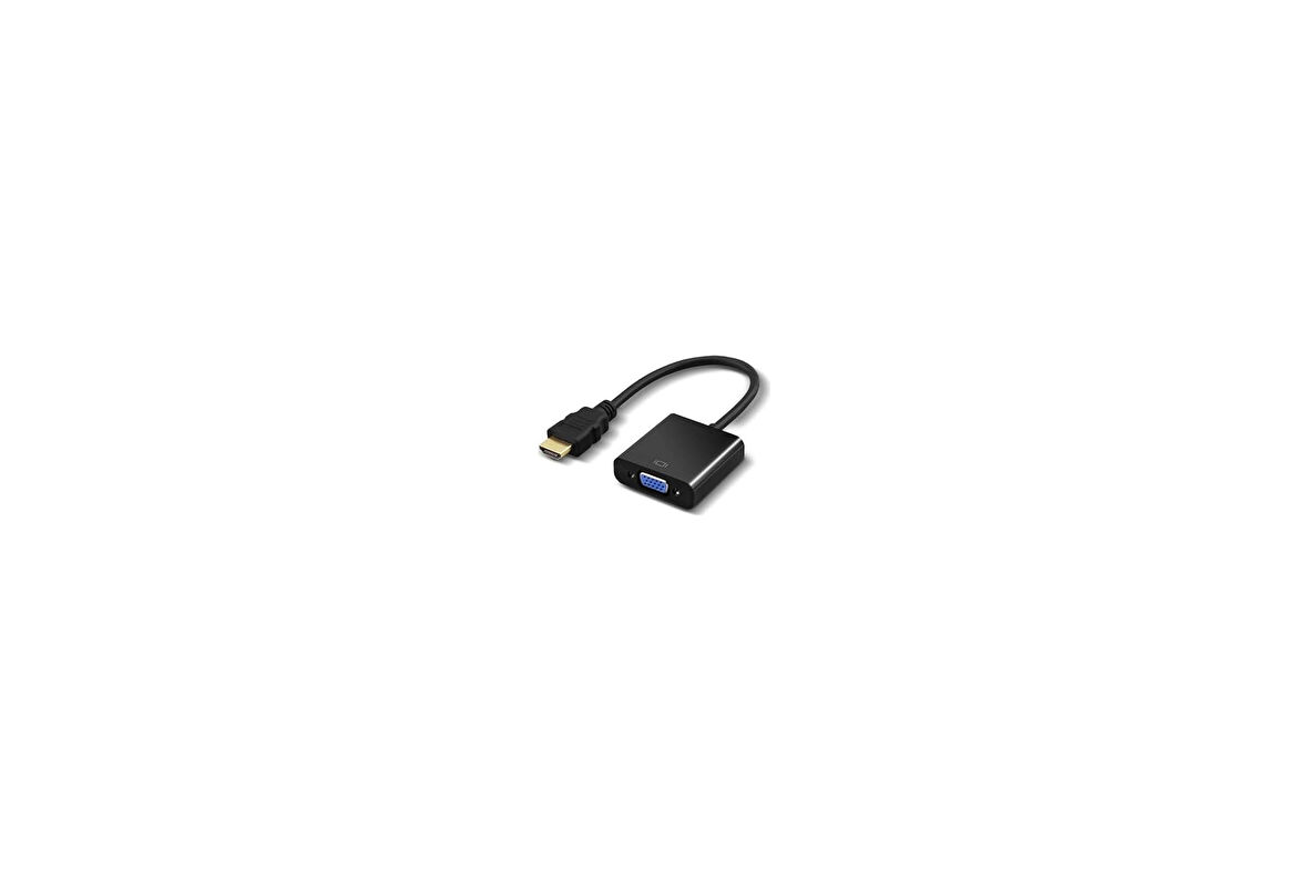 Alfais 4487 HDMI To Vga Monitör Tv Çevirici Dönüştürücü Kablosu, USB - VGA Adaptörler