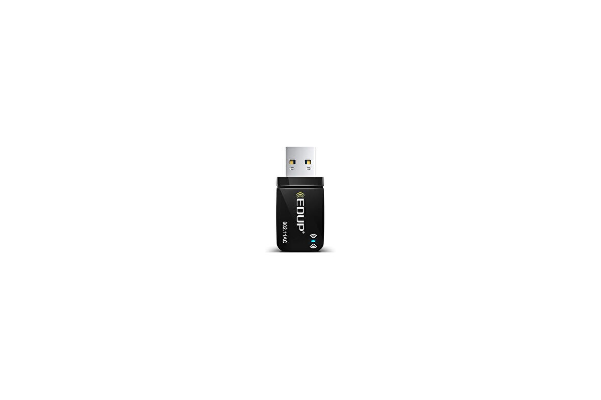 EDUP AC 1300 Mbit/s USB WLAN Adaptörü, Çift Bant WiFi Stick 2.4G/5GHz USB3.0 Adaptör Kablosuz Ağ Alıcısı WiFi Dongle, Masaüstü Bilgisayar/Dizüstü Bilgisayar için, Windows 11/10/8.1/7/Vista Mac OS X