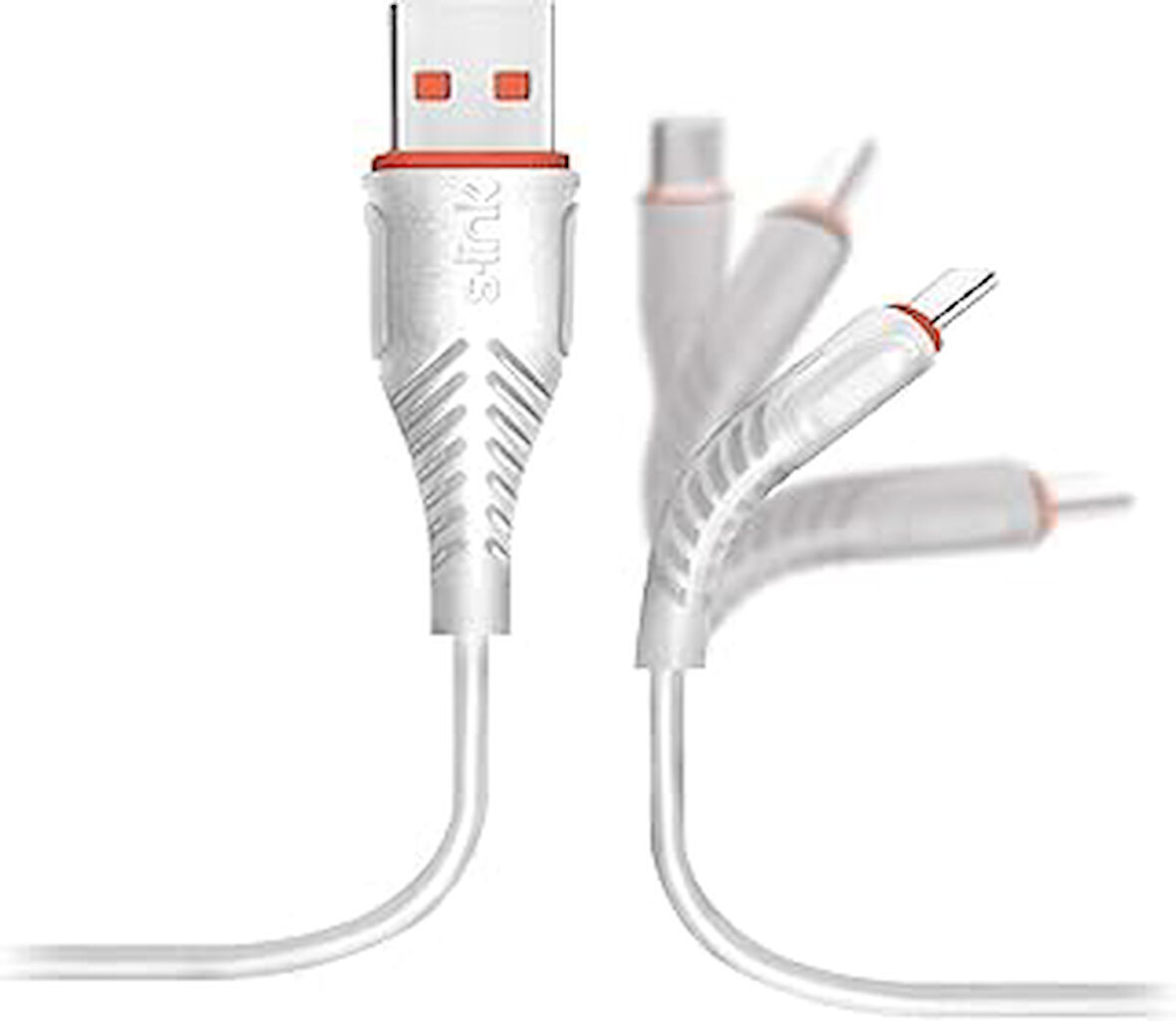 Swapp SW-C595 1.2M 3A Micro Usb Beyaz Şarj Kablosu