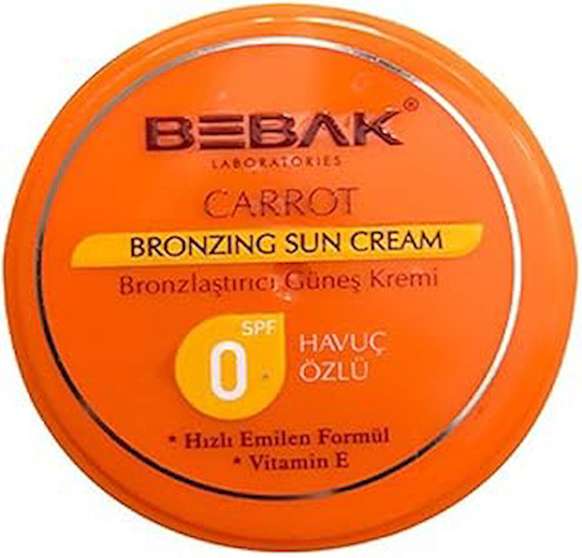 Bebak Spf 0 Güneş Kremi Havuç Özlü Kavanoz 100 Ml Yeni