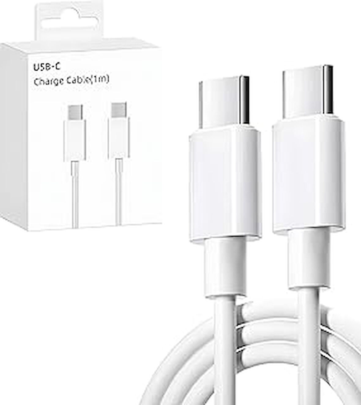 USB C Kablosu Esnek USB C - USB C Şarj Kablosu PD 3.0 iPhone 15 Pro Max Galaxy S23 S22 S21 A54 Pixel 7 iPad Pro 12.9 iPad Mini 6/Air 5 vb. ile uyumludur.