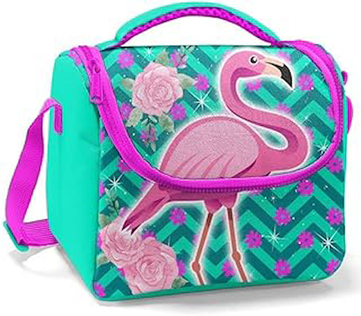 Coral High Renkli Flamingo Beslenme Çanta 11835