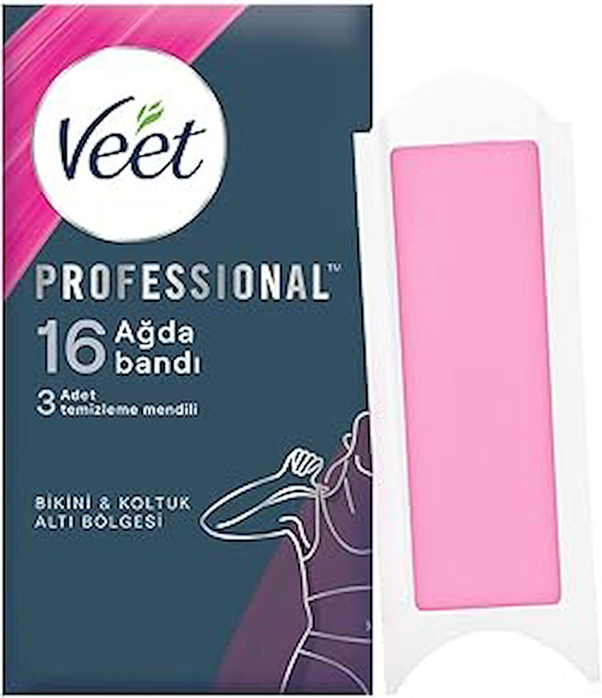 Veet Professional Bikini ve Koltukaltı Sir Ağda Bandı 16'lı