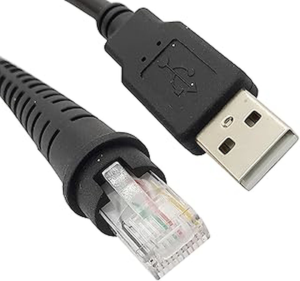 Kablosu Ethernet Erkek to USB Barkod Okuyucu ve Pos Cihazları İçin Kablo 1,5 Metre