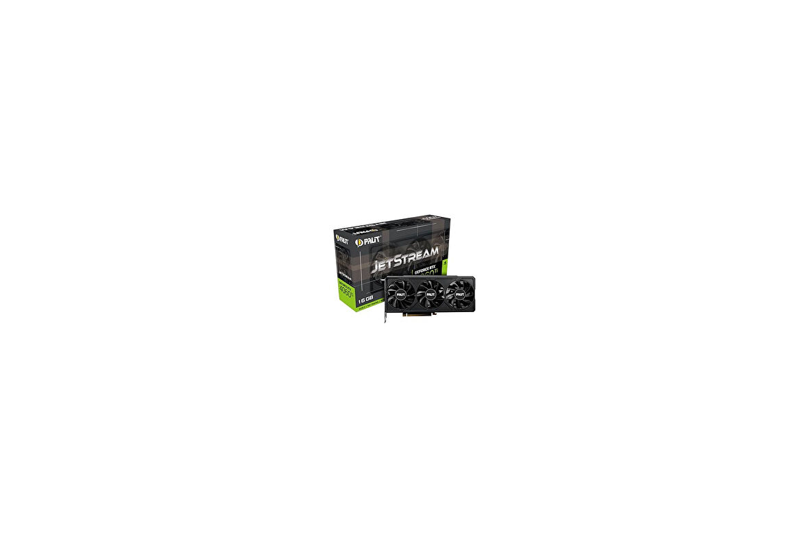 Palit Nvidia Geforce RTX4060Ti Jetstream 16GB 128Bit GDDR6 Ekran Kartı NE6406T019T1-1061J