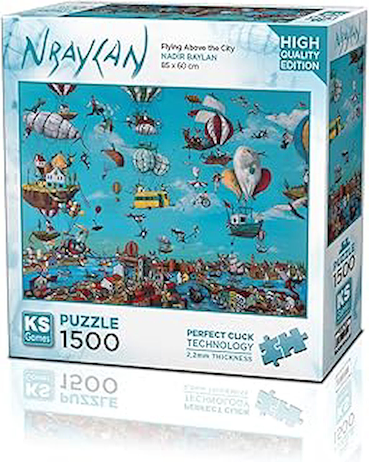 KS Games 1500 Parça Şehrin Üzerinde Uçmak Puzzle