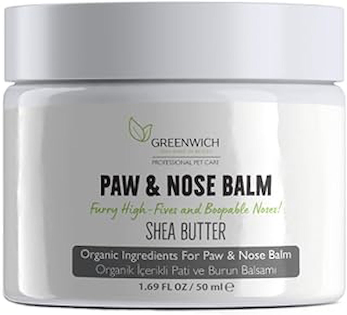 Greenwich Zero Point of Beauty Pati Burun Nemlendirici Balm Vegan Organik İçerikli Doğal Kedi Köpek Çatlak Koruma Bakım Kremi 50 ml