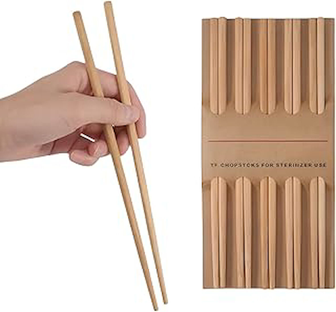 10 Çift Bambu Chopstick Çin Yemek Çubuğu