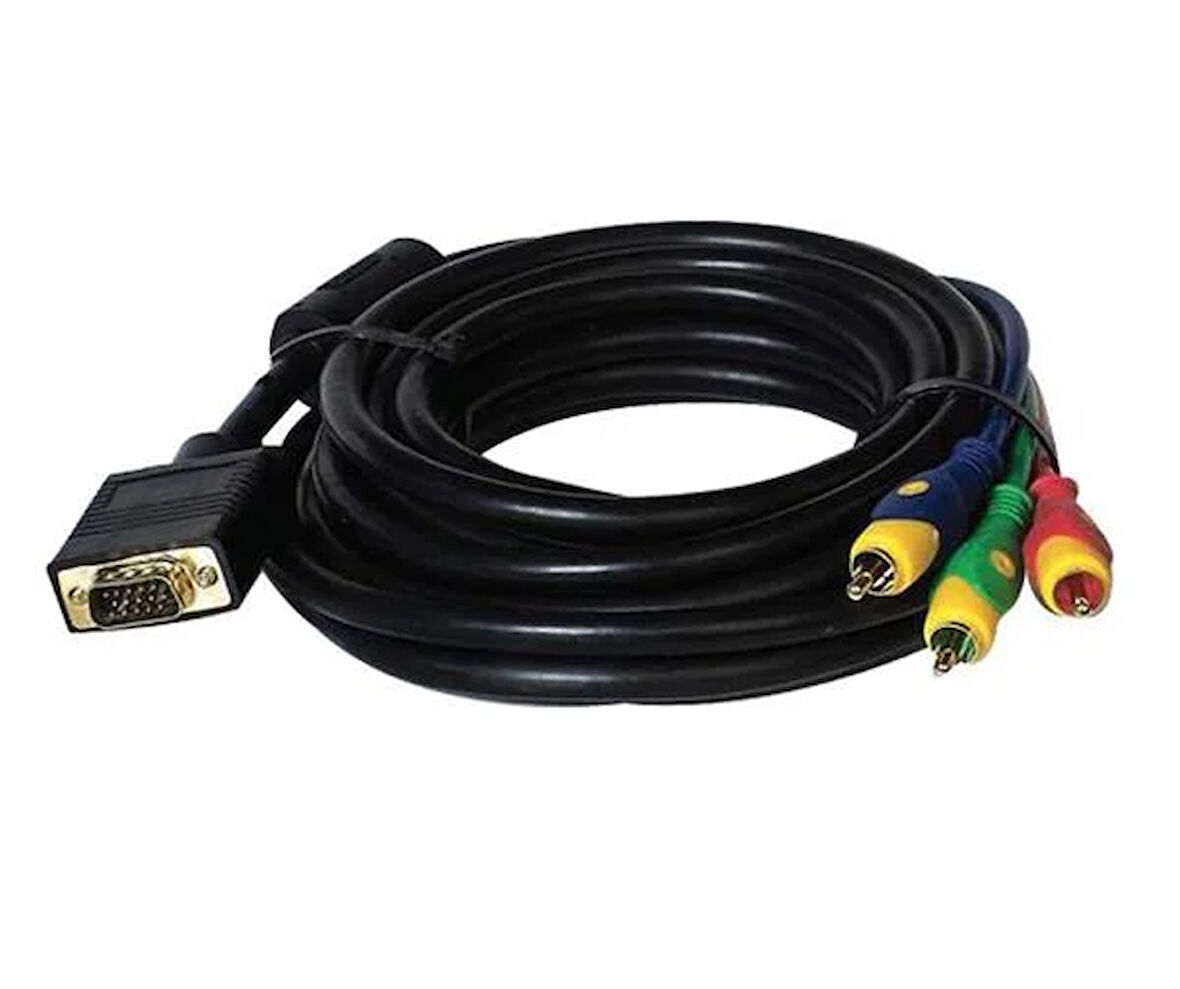 Kablo Vga To 3 Rca 1.5 Metre