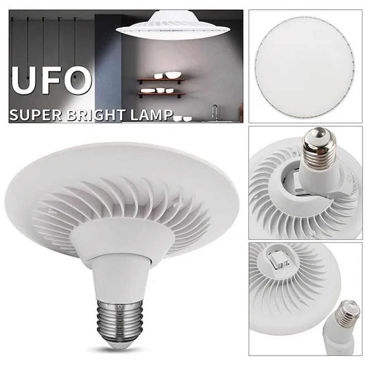 E-006 Led Ampul Ufo Beyaz 220V 30W E27