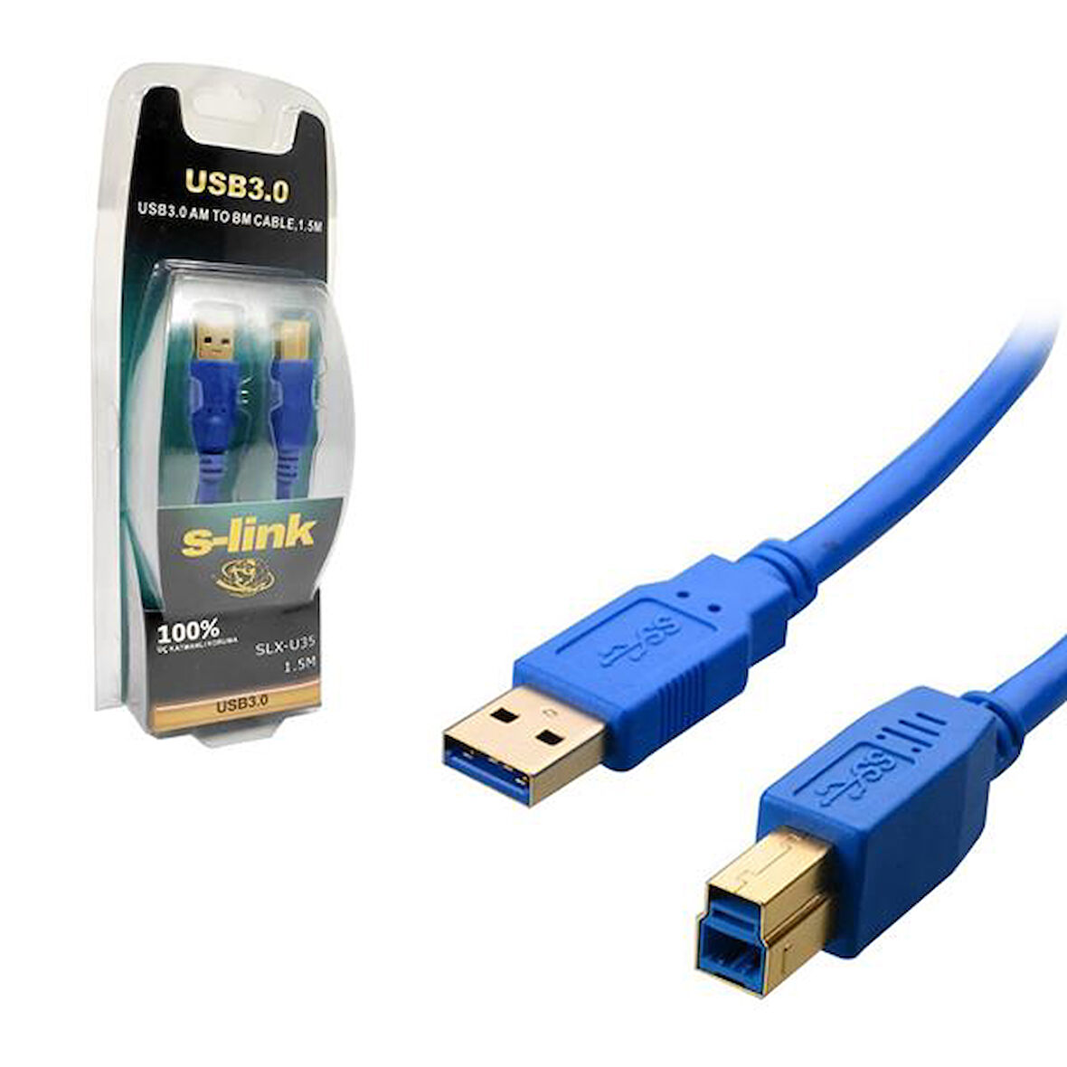 SLX-U35 Yazıcı Kablosu Usb 3.0 1.5 Metre