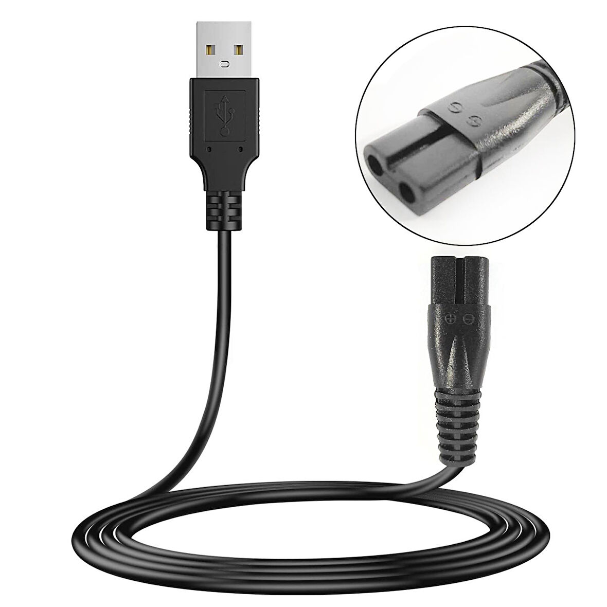 G-5353 Güç Power Tıraş Kablosu Usb 1 Metre Siyah No 3