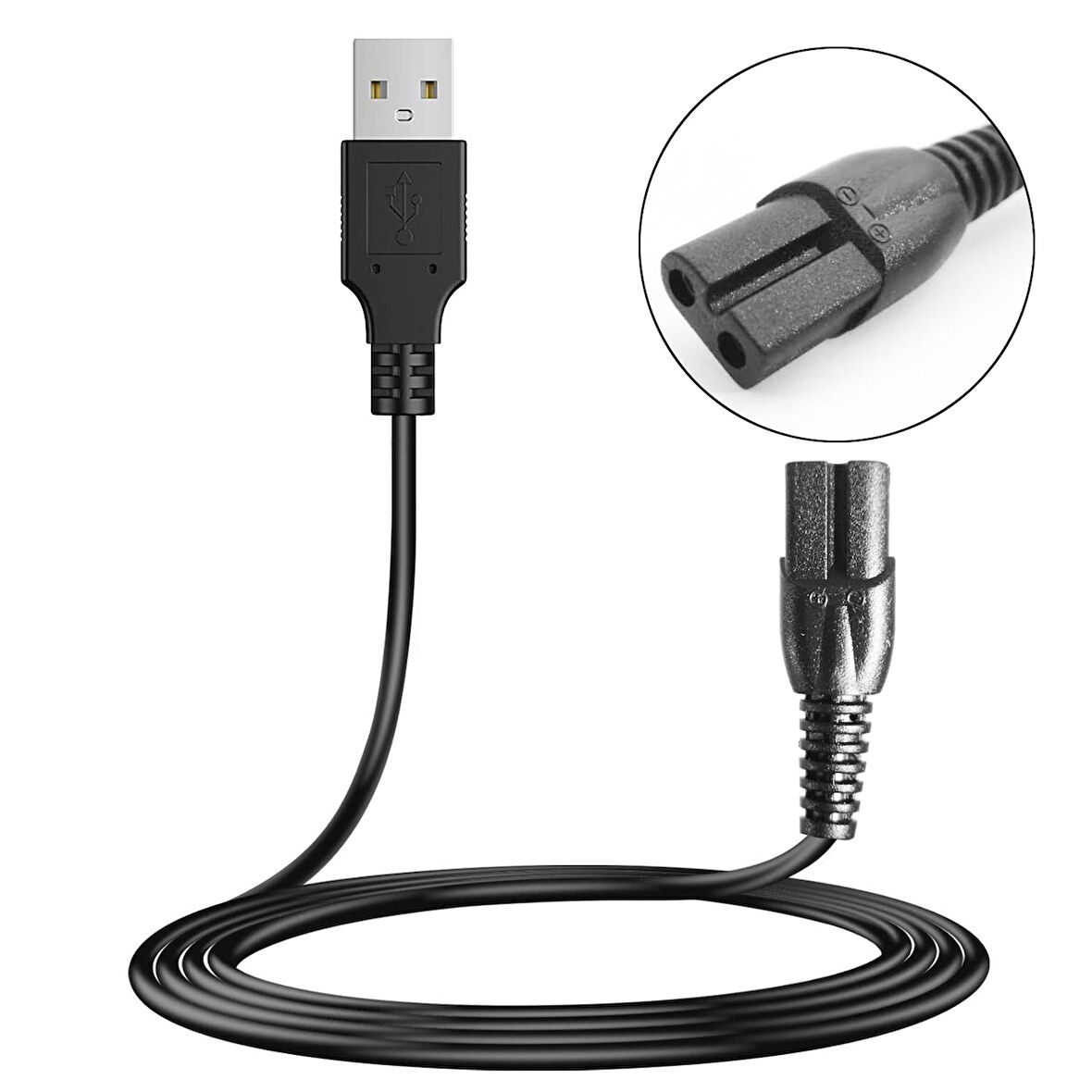 G-53510 Güç Power Tıraş Kablosu Usb 1 Metre Siyah No 10