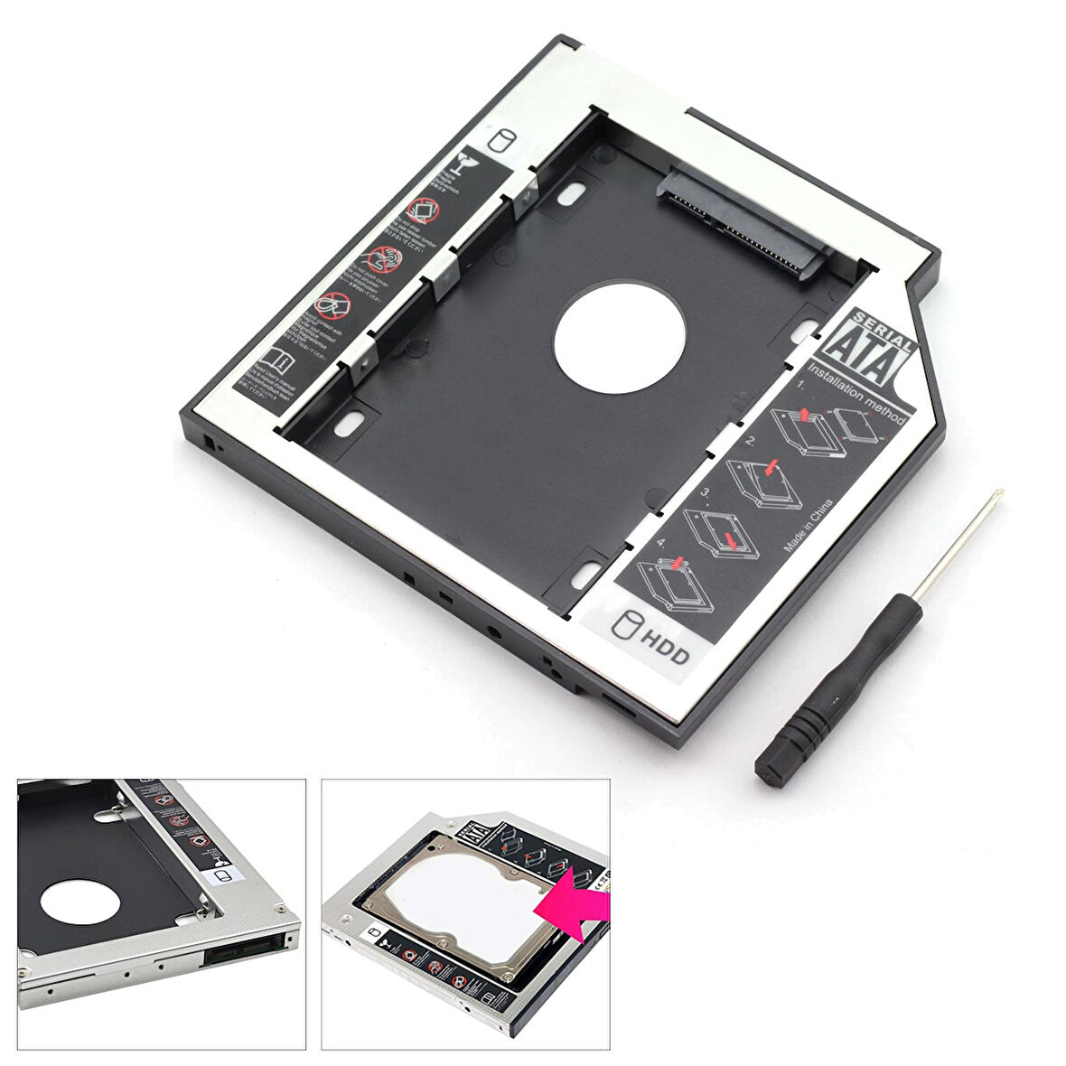 NOTEBOOK KIZAK KUTU HDD SSD 12.7MM SATA GAB-HC127