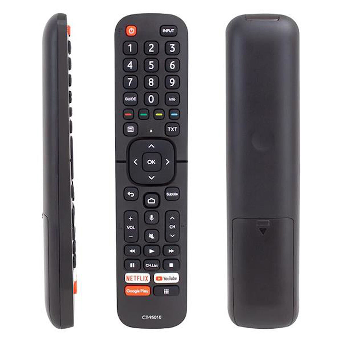 CT-95010 Netflix-Youtube-Google Play-Prime Tuşlu Video Ses Komutlu Lcd-Led Tv Kumandası