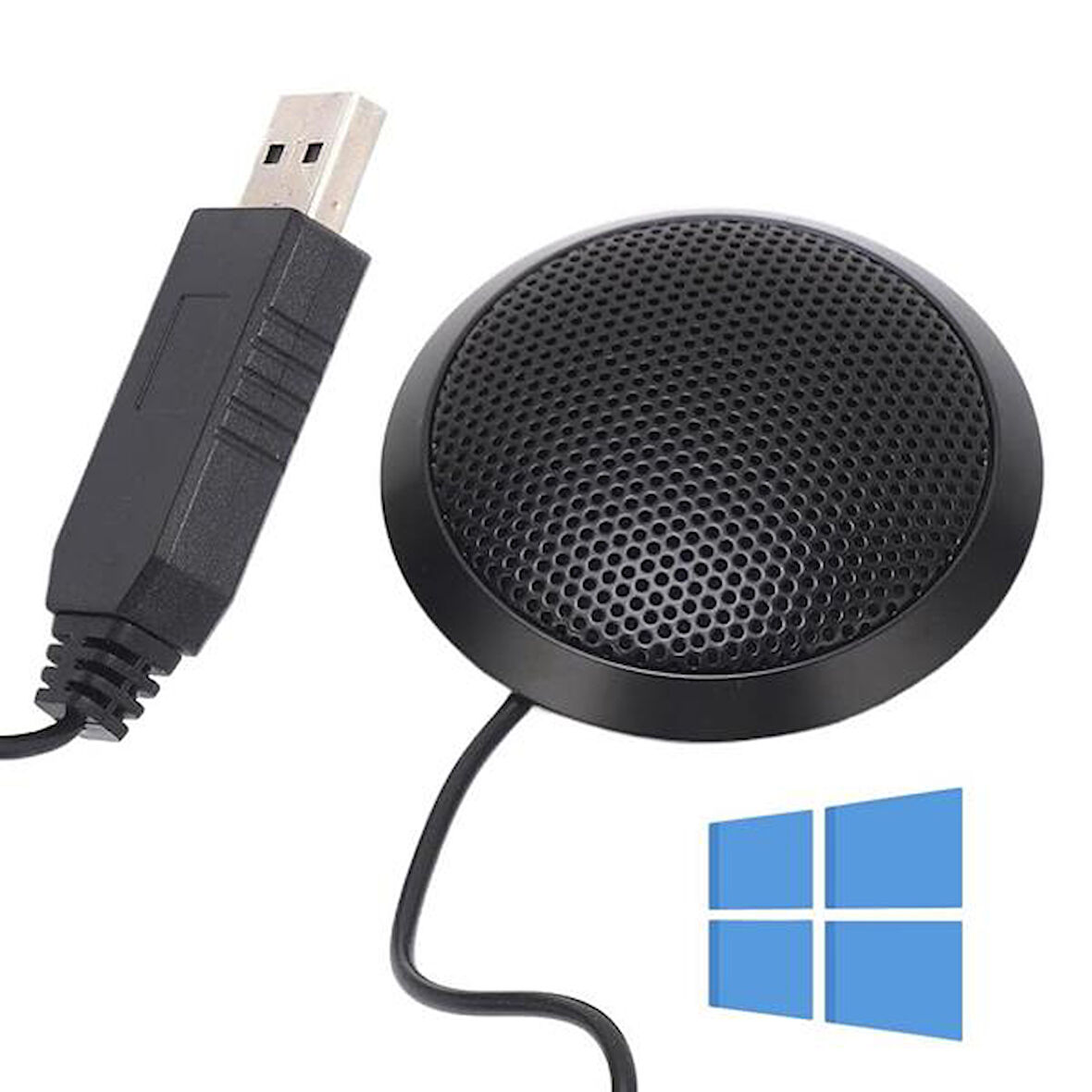 Haiki Hk-102 Usb 1.5 Metre Kablolu Kondenser Masaüstü Toplantı Podcast Mikrofonu