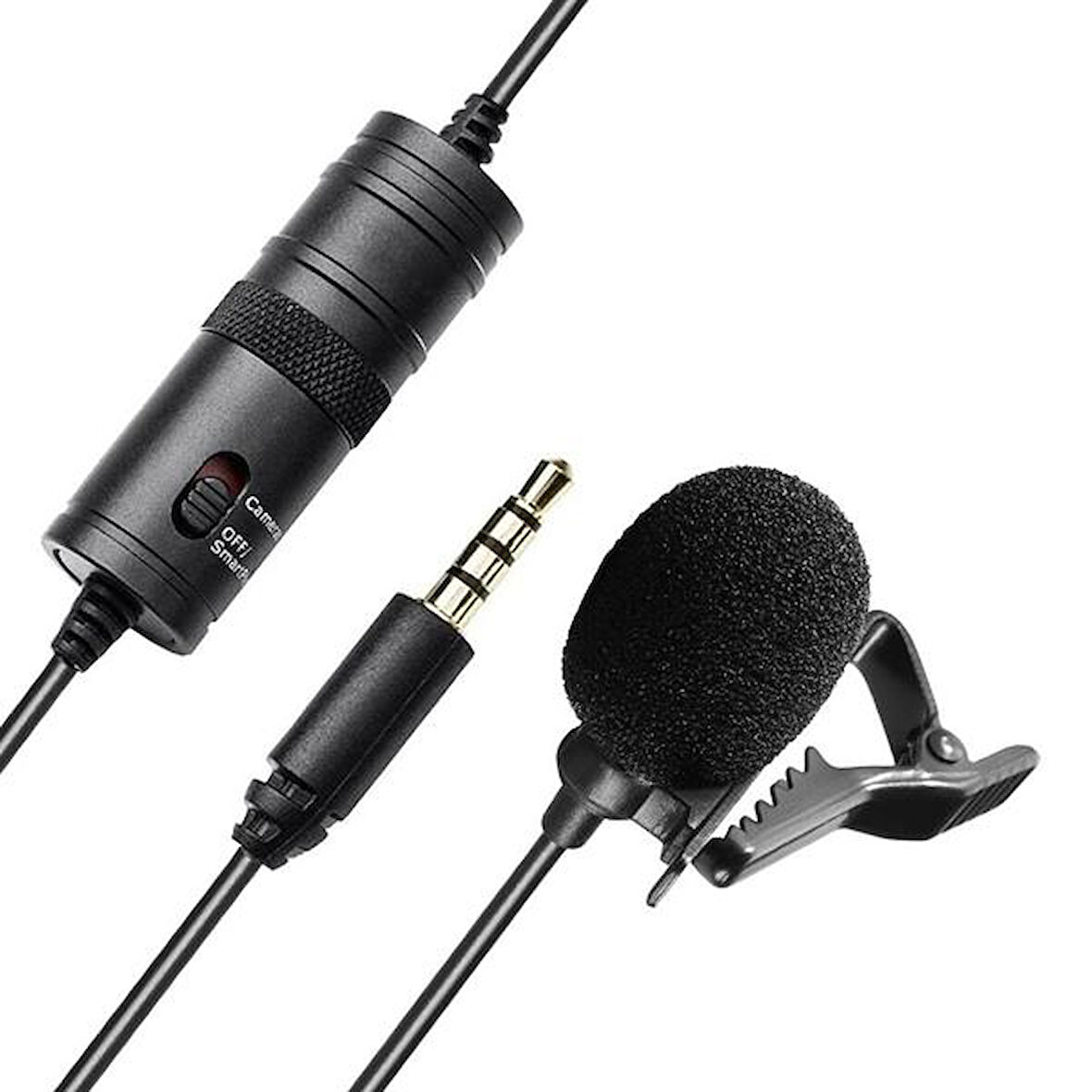 Haiki HK-401 Profesyonel Youtuber Kamera Telefon Yaka Mikrofonu