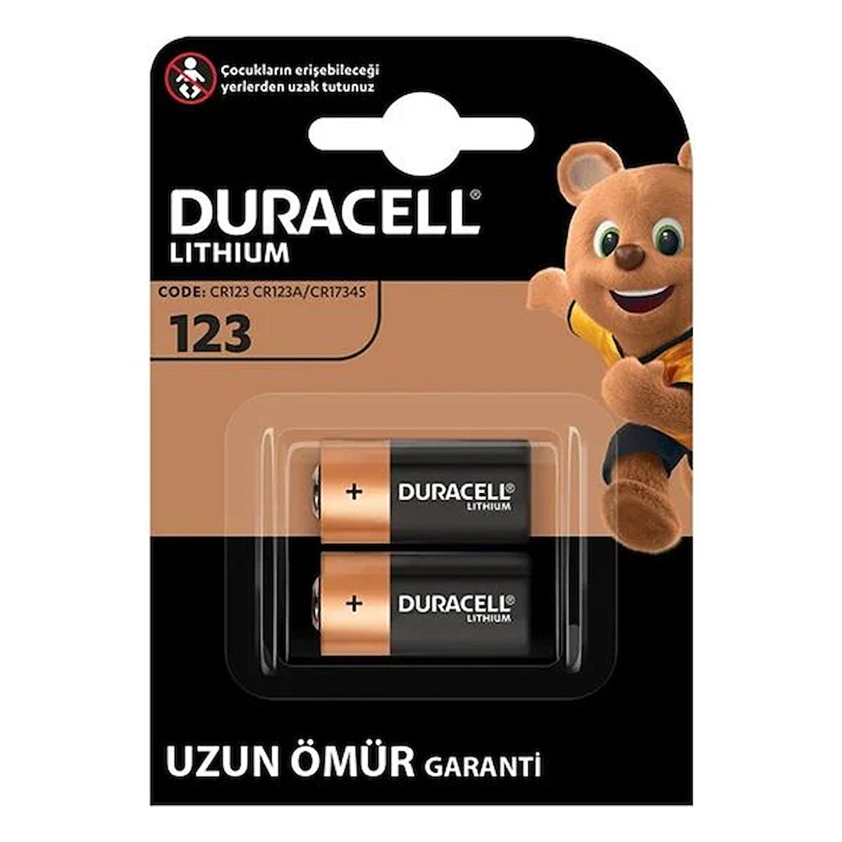CR123 / CR123A / CR17345 3 Volt Lityum Pil