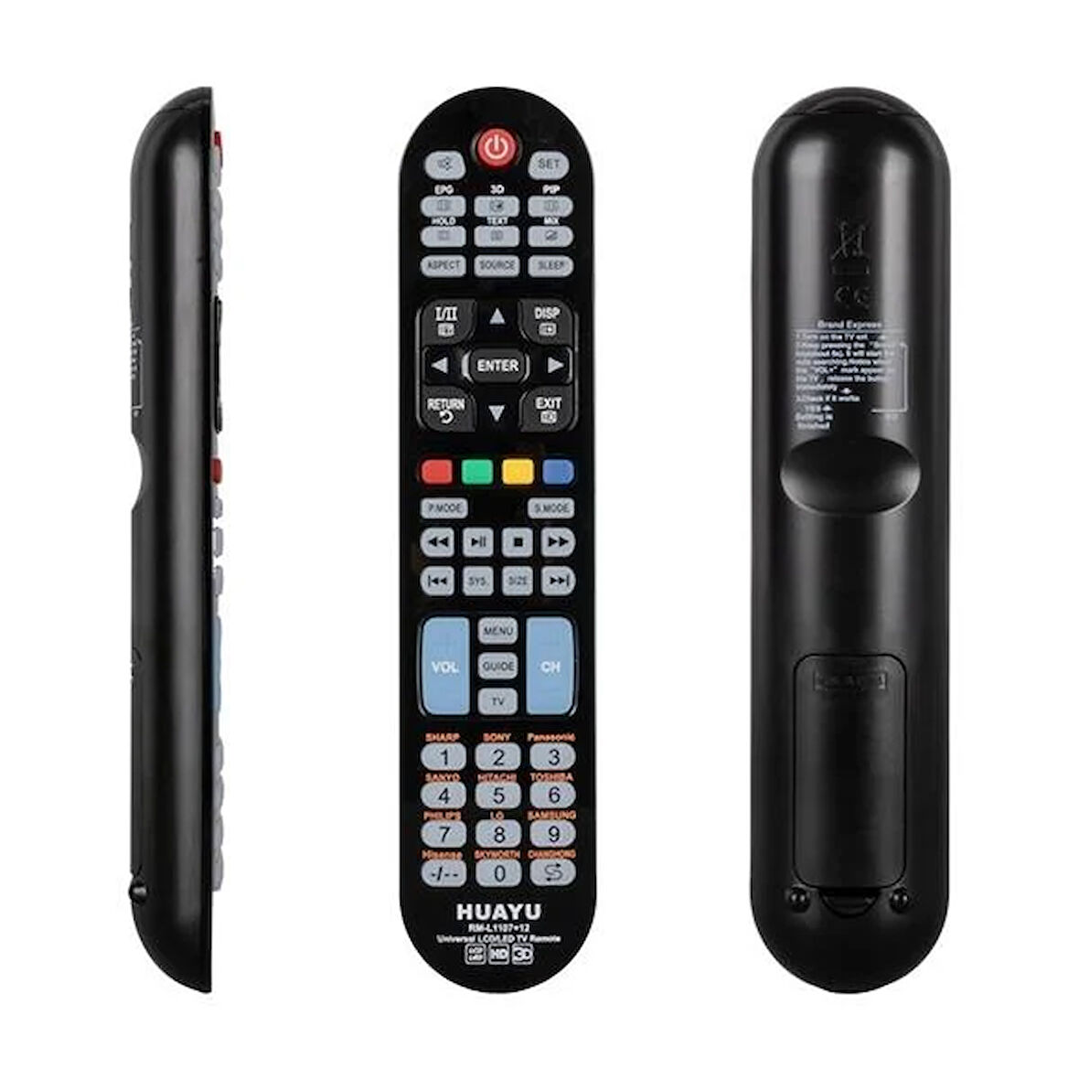 Universal RM-L1107+12-İn-1 Lcd-Led 3D Tv Kumandası
