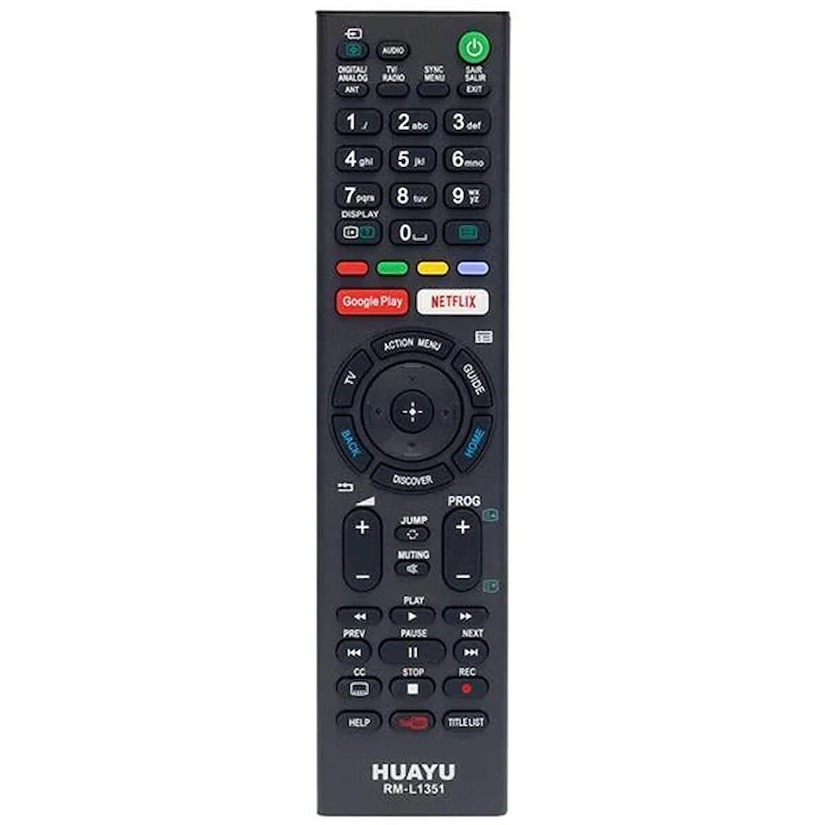 RM-L1351 Netflix-Youtube-Google Play Tuşlu Universal Lcd-Led Tv Kumandası