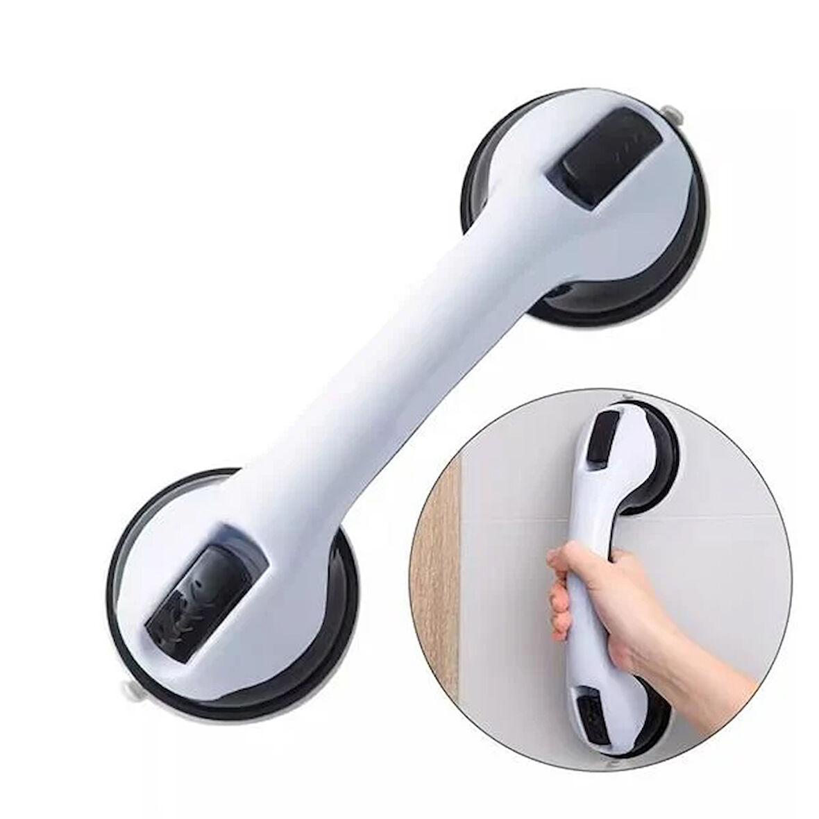 SN-14661 Vantuzlu Banyo Tutacağı - Kayma Düşme Önleyici Kilitli Tutunma Barı