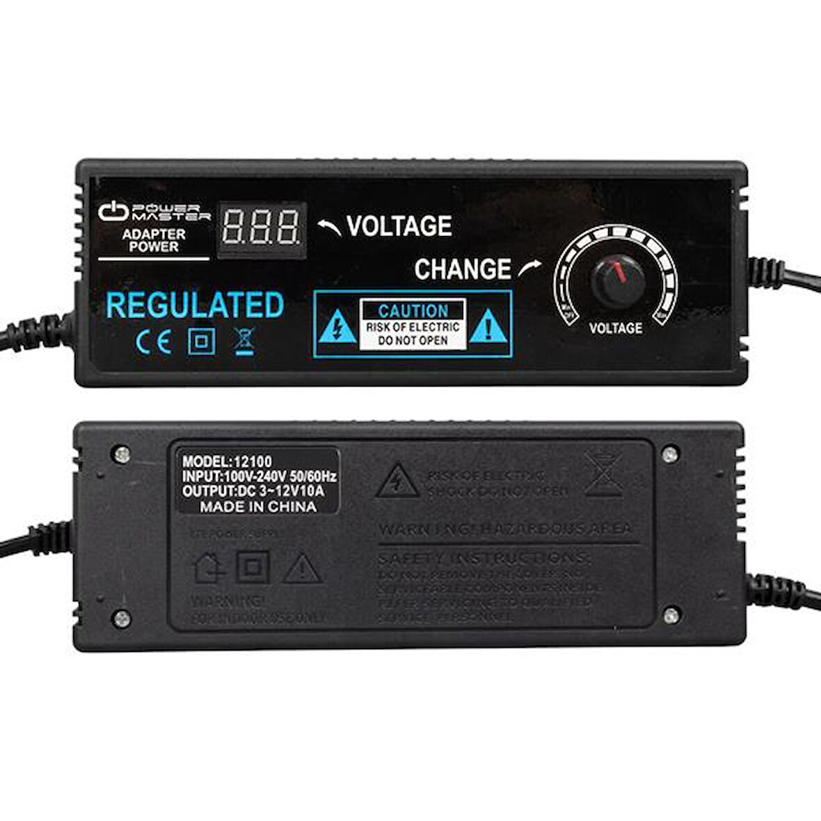 PM-22380 3 Volt - 12 Volt - 10 Amper 5.5*2.5 Mm Uçlu Voltaj Kademeli Adaptör
