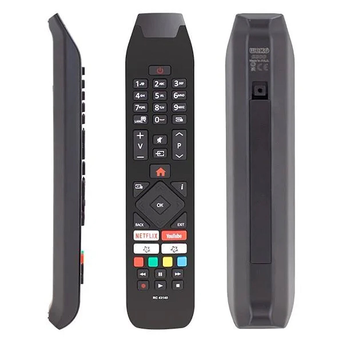 Vestel Rc 43140 H0297A Netflix-Youtube Tuşlu Tv Kumandası