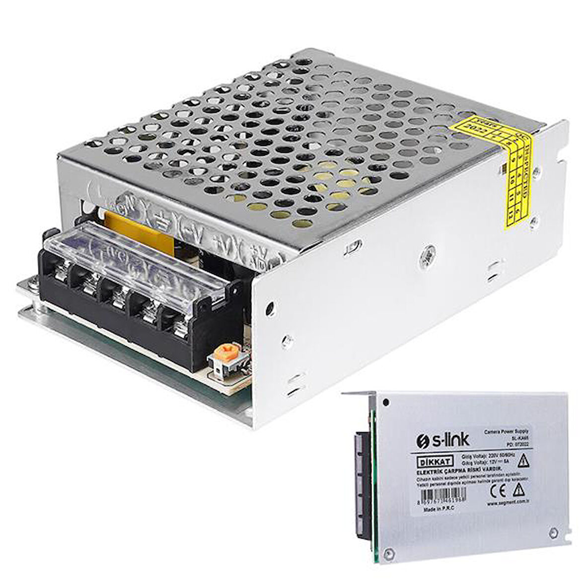 SL-KA65 12 Volt 5 Amper 65 Watt Metal Kasa Adapatör