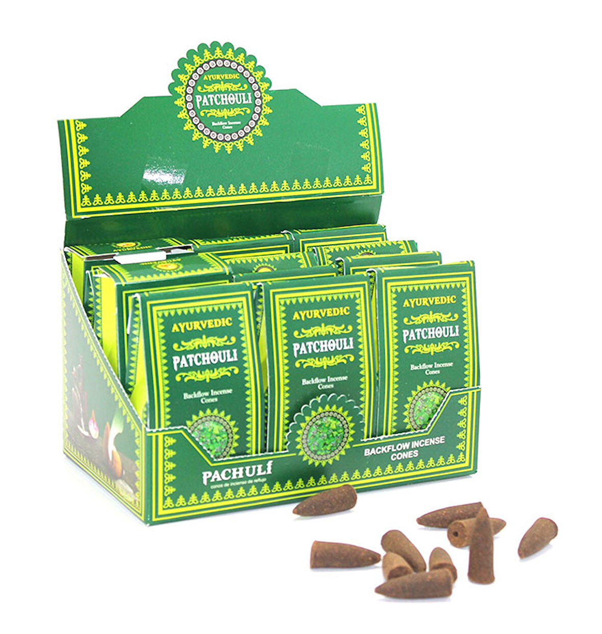 Ayurvedic Konik (Geri Akış) Tütsü Patchouli Aromalı