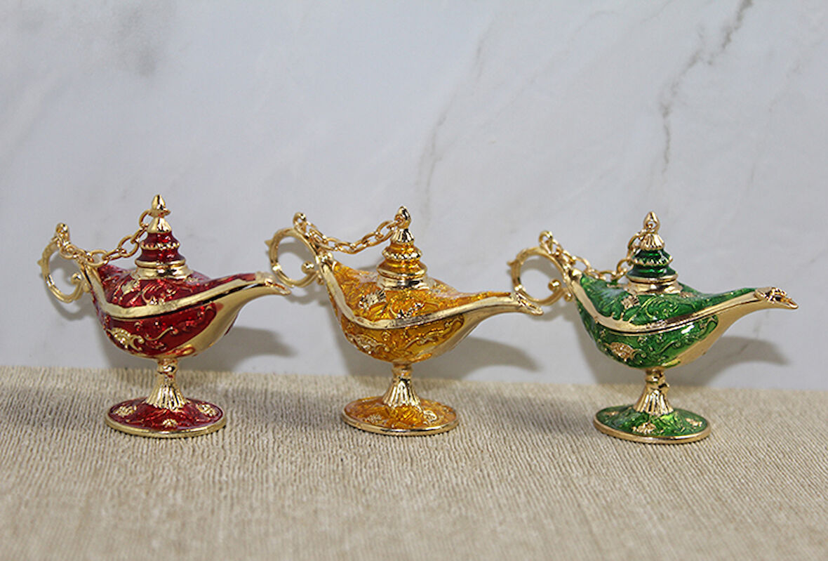 Swarovski Taşlı Minik Figür - Alaaddin'In Lambası