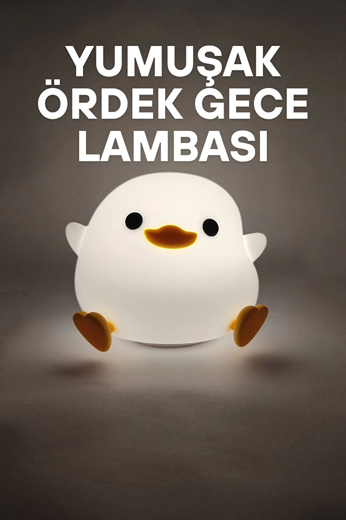 Yumuşak Ördek Gece Lambası Çok Renk Modlu Uyku Arkadaşı Pofuduk Masa Lambası