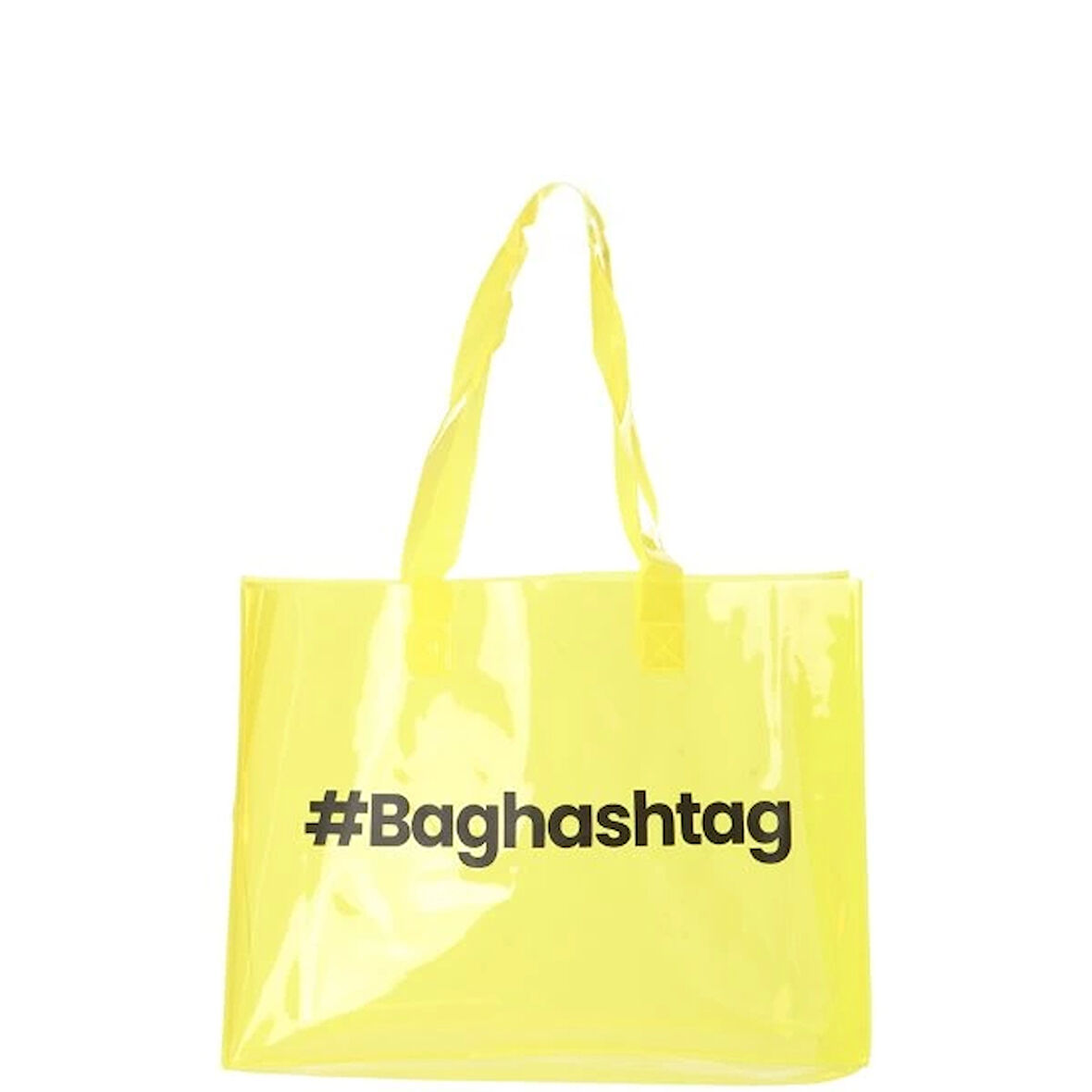 Baghashtag Sarı Şeffaf Plaj Çantası