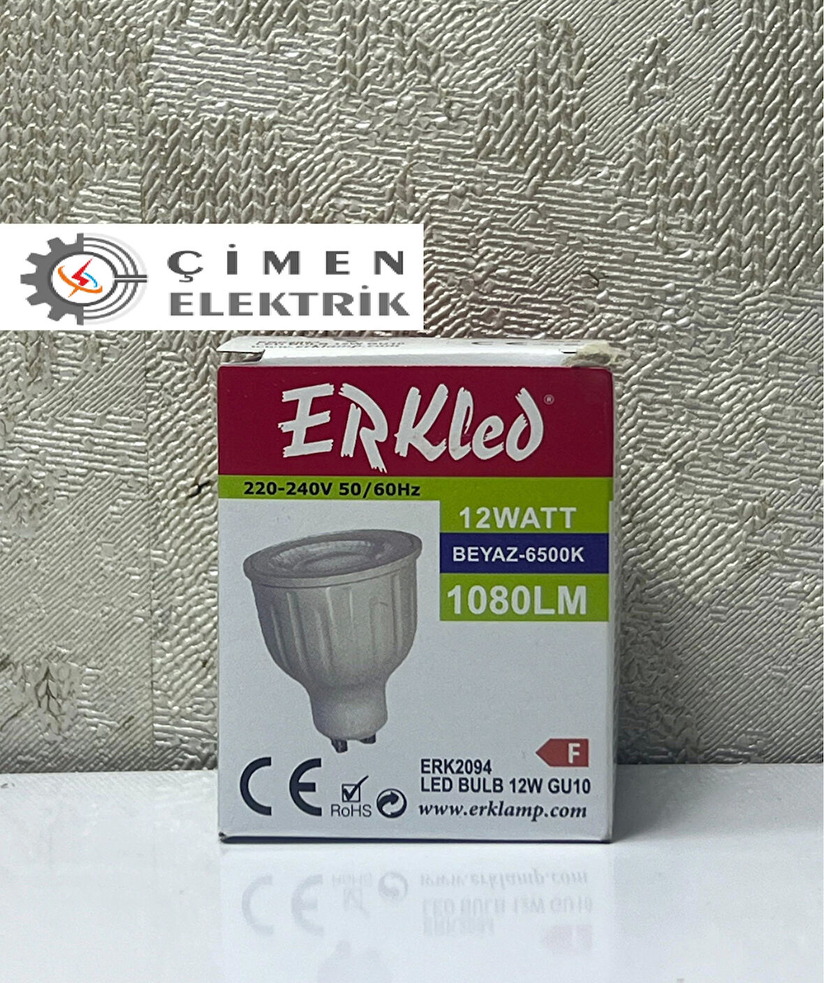 Erkled Erk 2094 Gu10 Lensli Ampül 12W 6500K Beyaz Işık