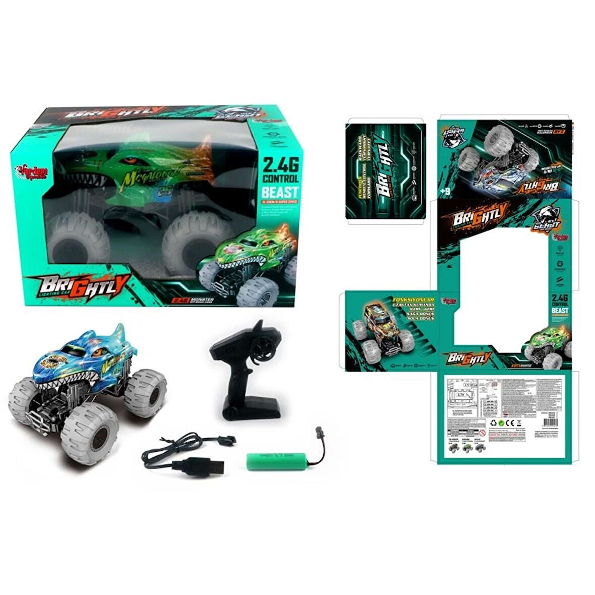 Uzaktan Kumandali Şarjli Işikli Off Road -Vrd