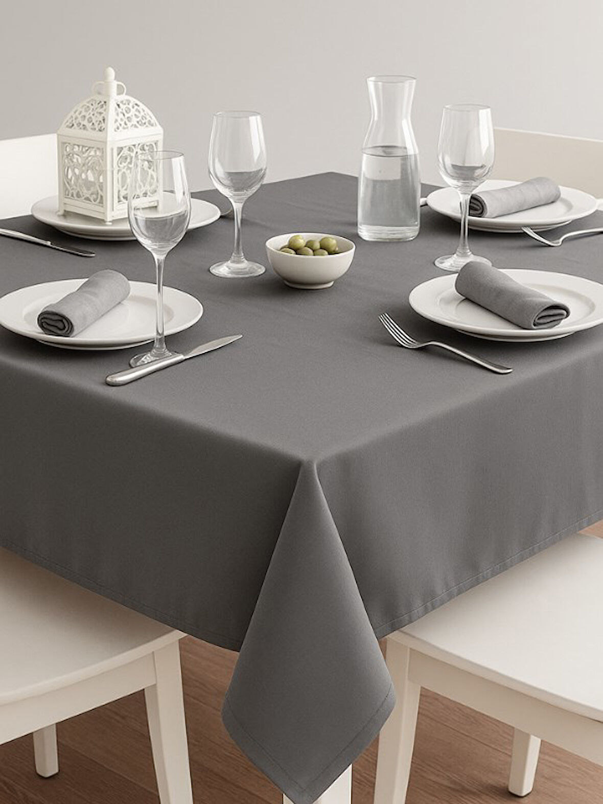 Sıvı Geçirmez Dertsiz Leke Tutmaz Kumaş Mutfak Masa Örtüsü 140 x 180 cm