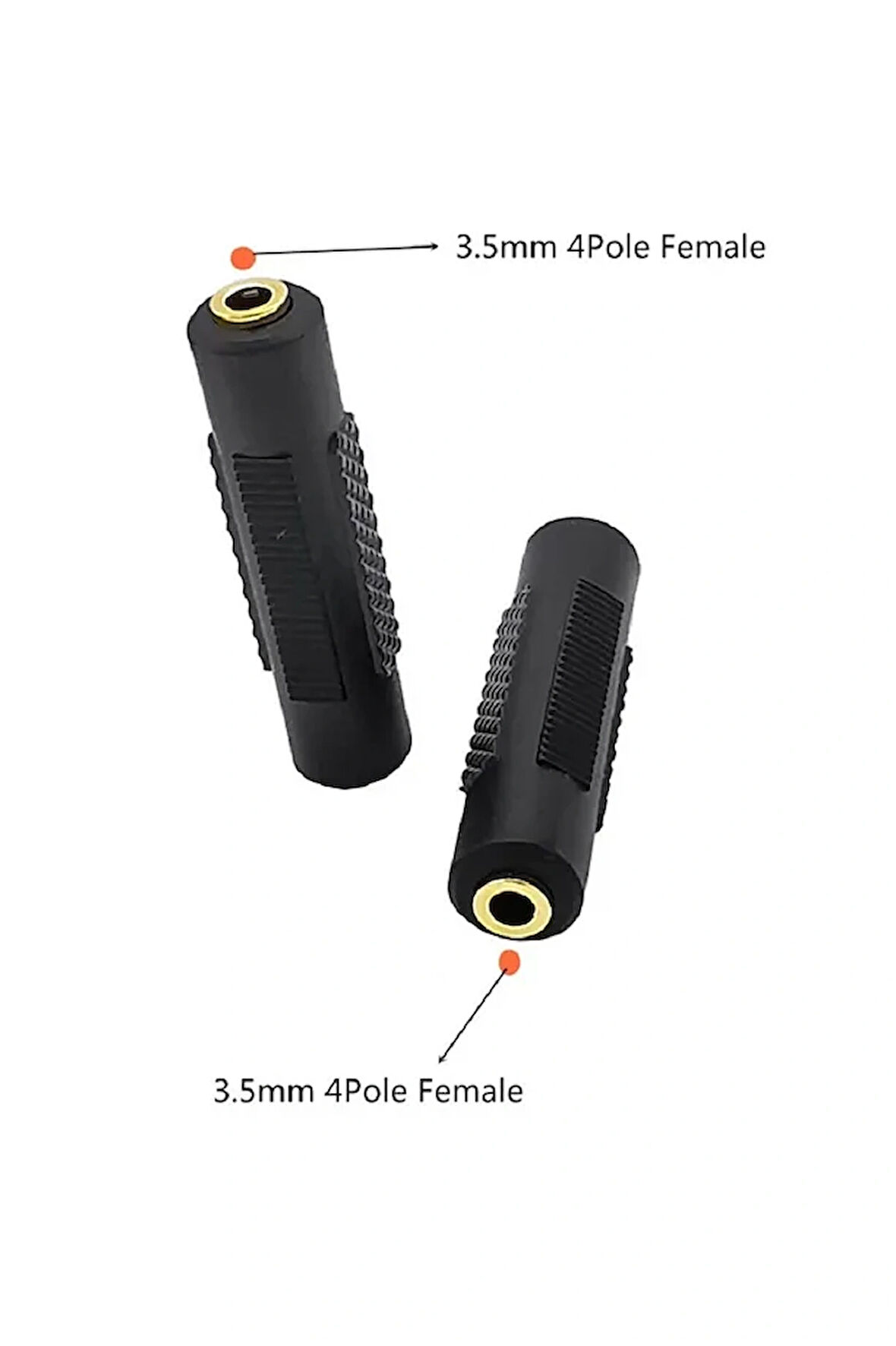 3.5mm Stereo Dişi To Dişi Kulaklık Mikrofon Ses Uzatma Adaptörü Altın Uçlu Dişi Jack Stereo Uzatma