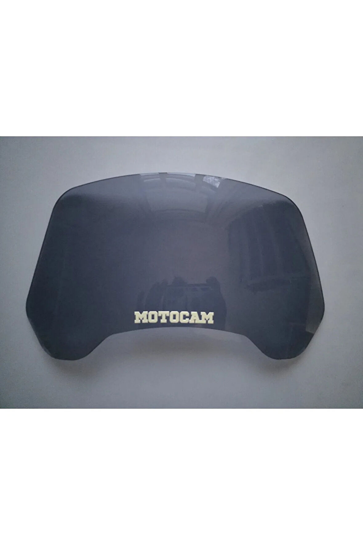MOTOCAM Rüzgar Saptırıcı Deflektör Camı deliksiz 32x15cm Füme Renkli   (APARATSIZDIR)