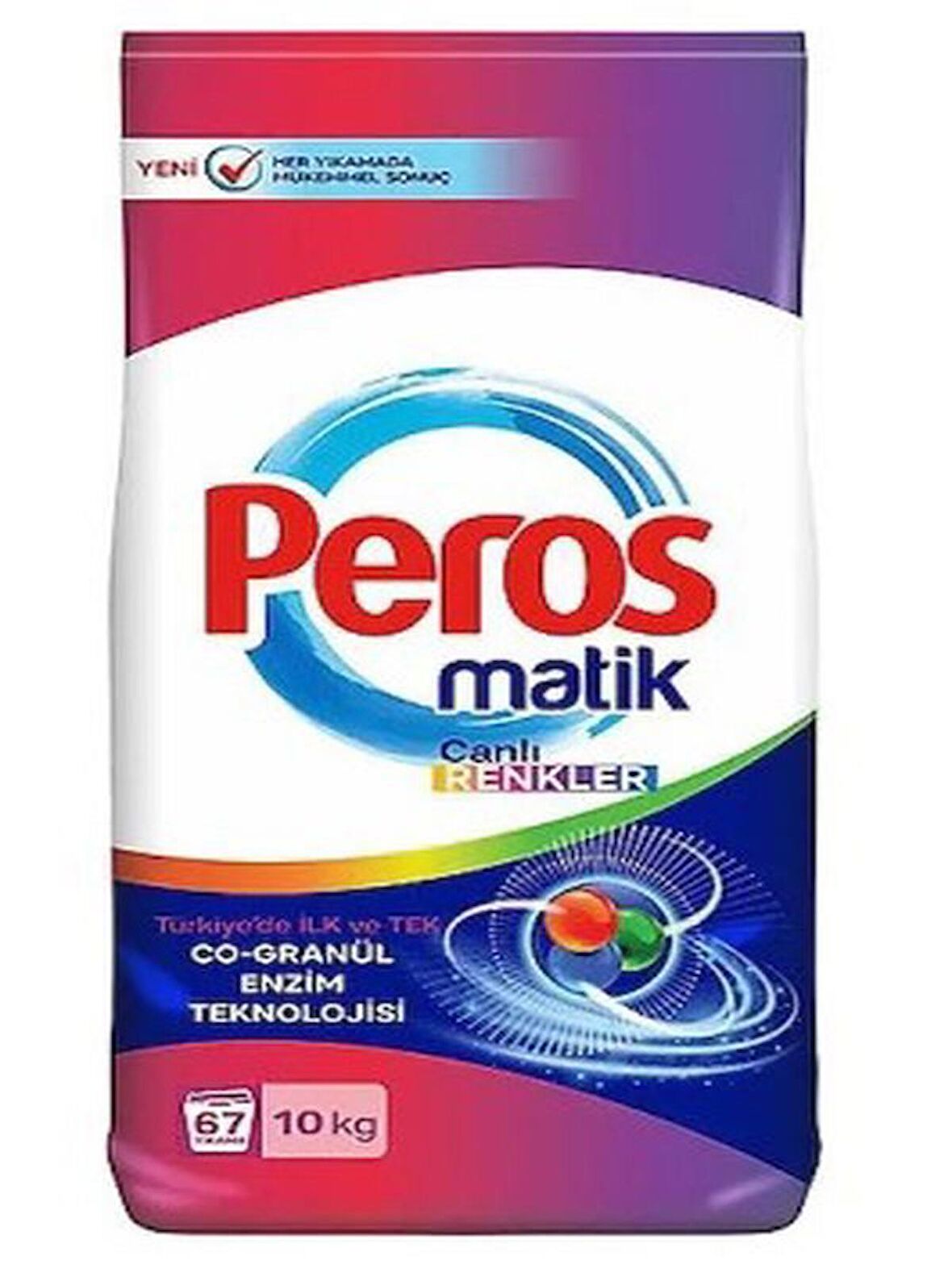 Peros Matik Canlı Renkler 10 Kg Renkliler Için Toz Deterjan