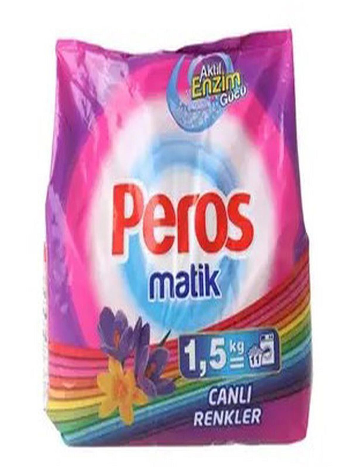 Peros 1.5 kg Matik Canlı Renkler Toz Çamaşır Deterjanı